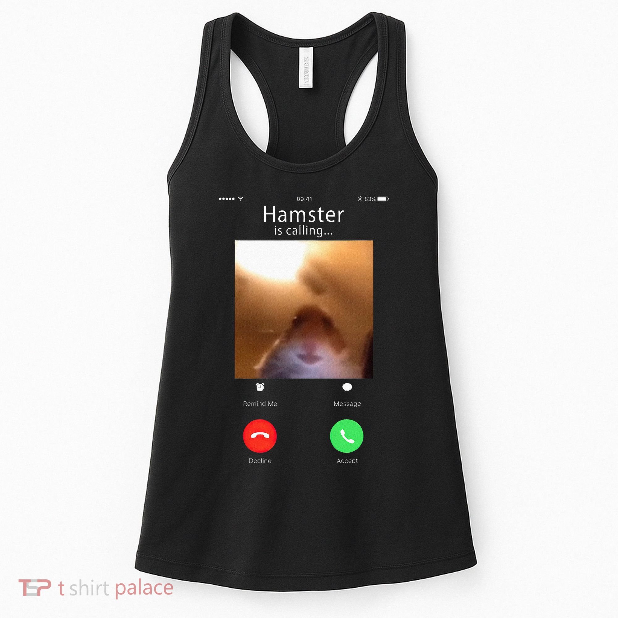 Dank Meme Hamster Staring Front Camera Hamster Calling Gift Women's Tank Top