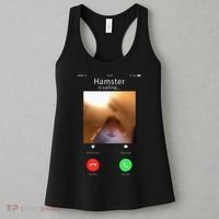 Dank Meme Hamster Staring Front Camera Hamster Calling Gift Women's Tank Top thumb 3
