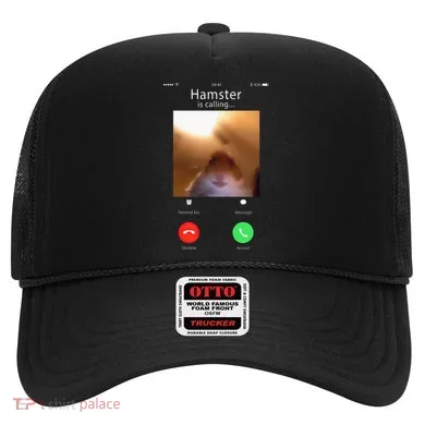 Dank Meme Hamster Staring Front Camera Hamster Calling Gift Hat