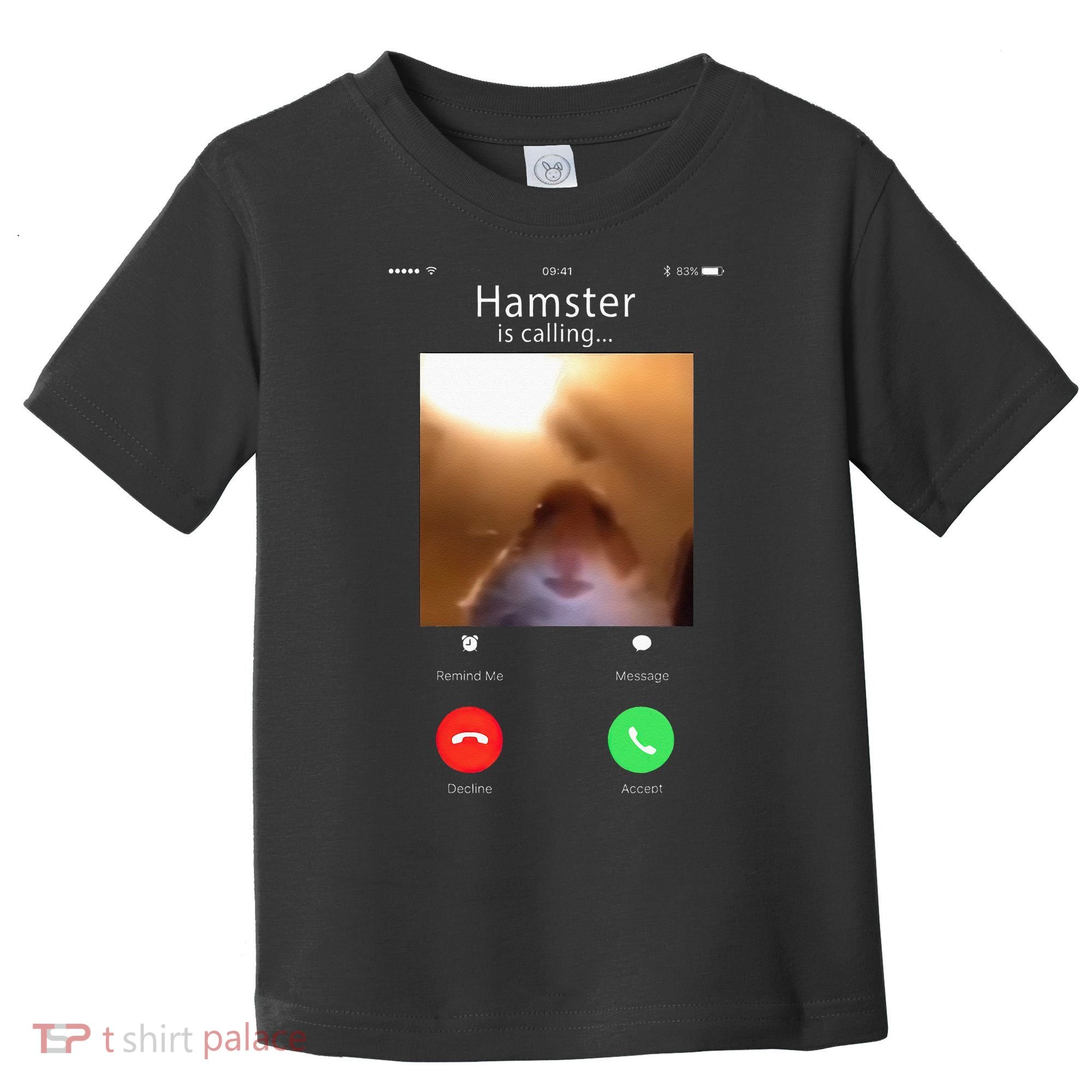 Dank Meme Hamster Staring Front Camera Hamster Calling Gift Toddler T-Shirt