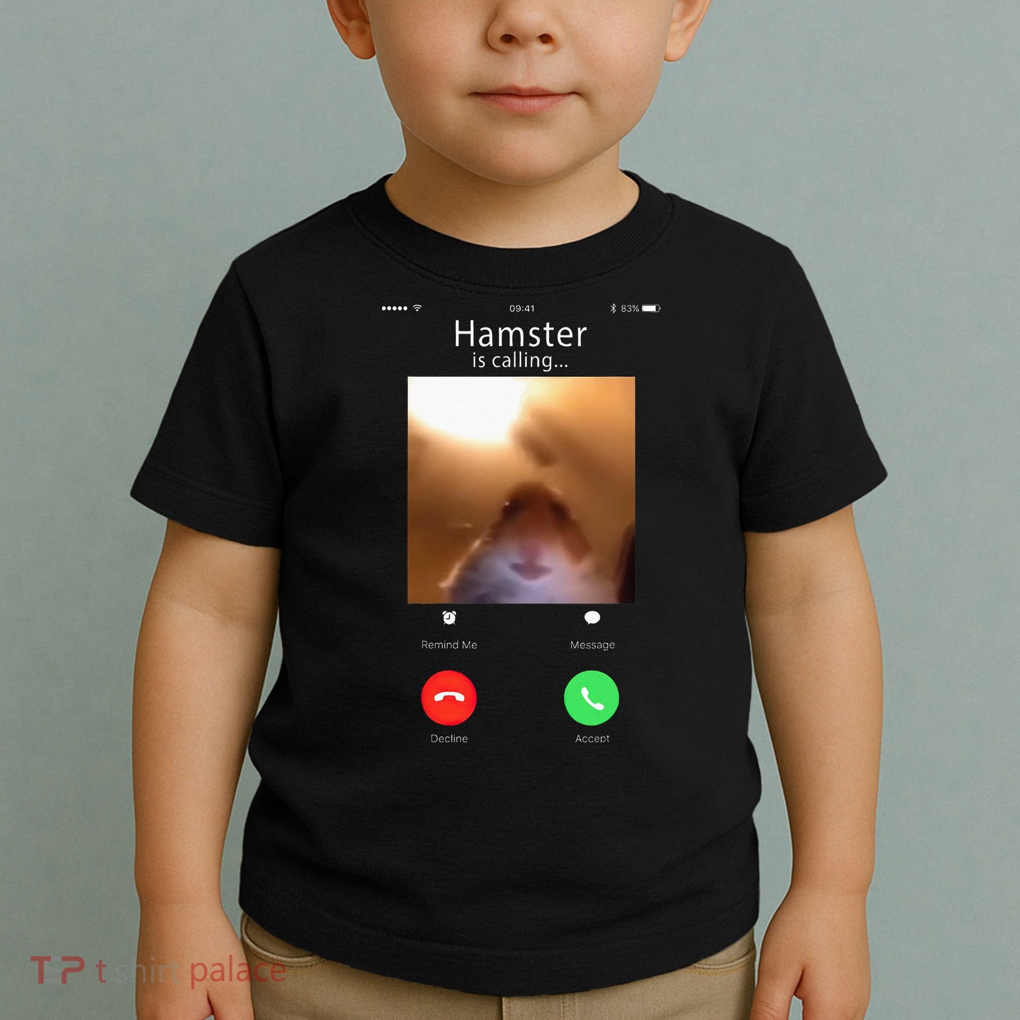 Dank Meme Hamster Staring Front Camera Hamster Calling Gift Toddler T-Shirt