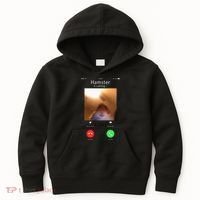 Dank Meme Hamster Staring Front Camera Hamster Calling Gift Kids Hoodie thumb 0