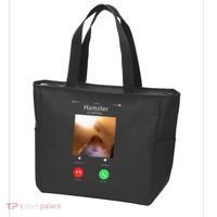 Dank Meme Hamster Staring Front Camera Hamster Calling Gift Tote Bag thumb 3