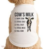 Dairy Milk Industry For Vegan Activist Doggie Tank thumb 0