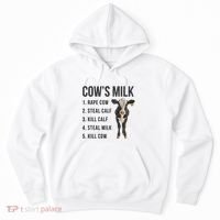 Dairy Milk Industry For Vegan Activist Hoodie thumb 0