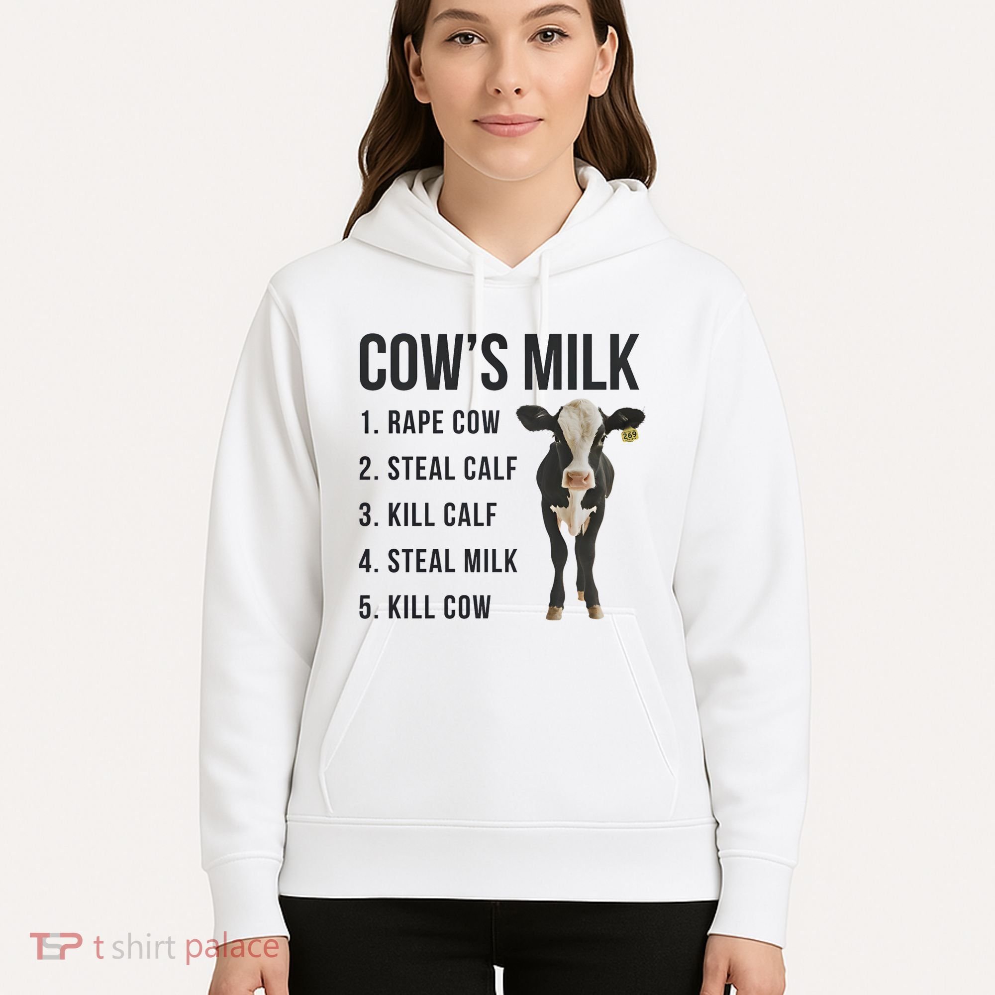 Dairy Milk Industry For Vegan Activist Hoodie