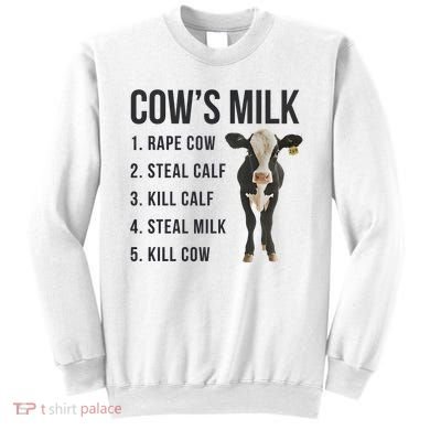 Dairy Milk Industry For Vegan Activist Sweatshirt