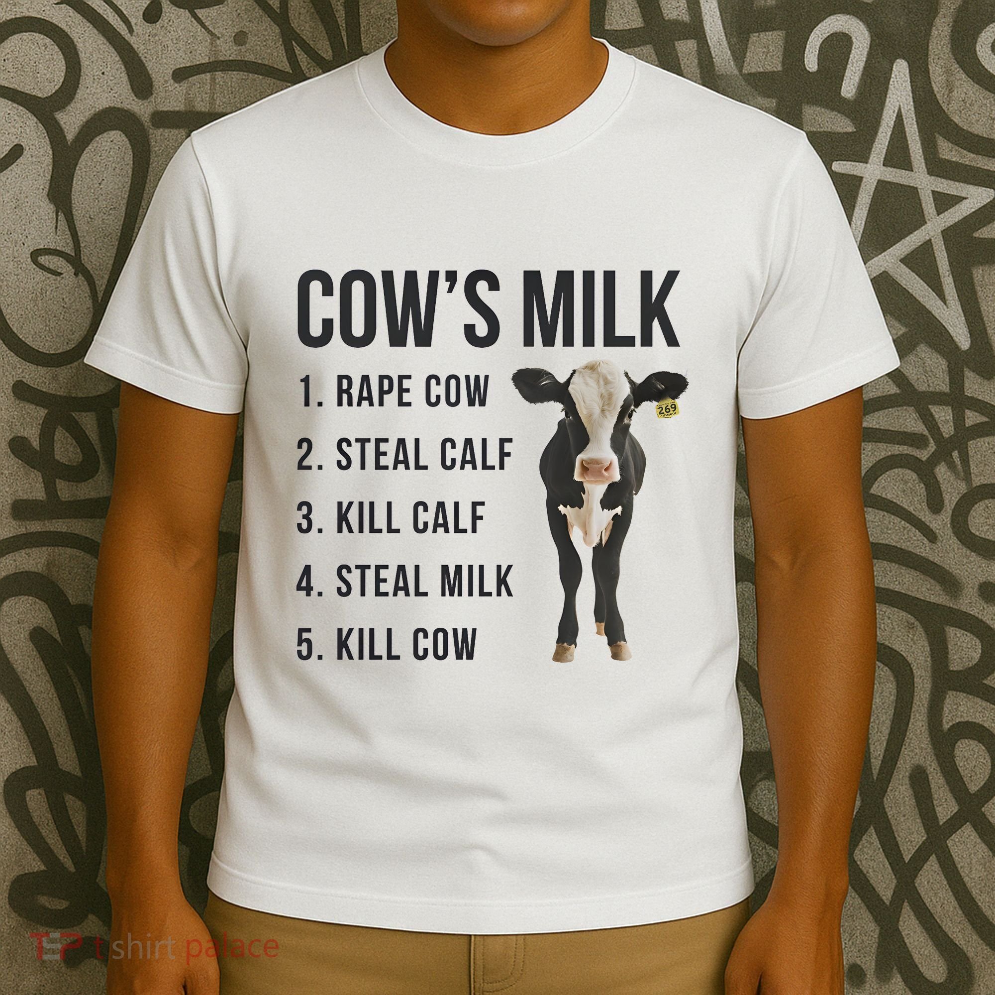Dairy Milk Industry For Vegan Activist T-Shirt