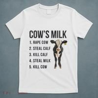 Dairy Milk Industry For Vegan Activist T-Shirt thumb 5