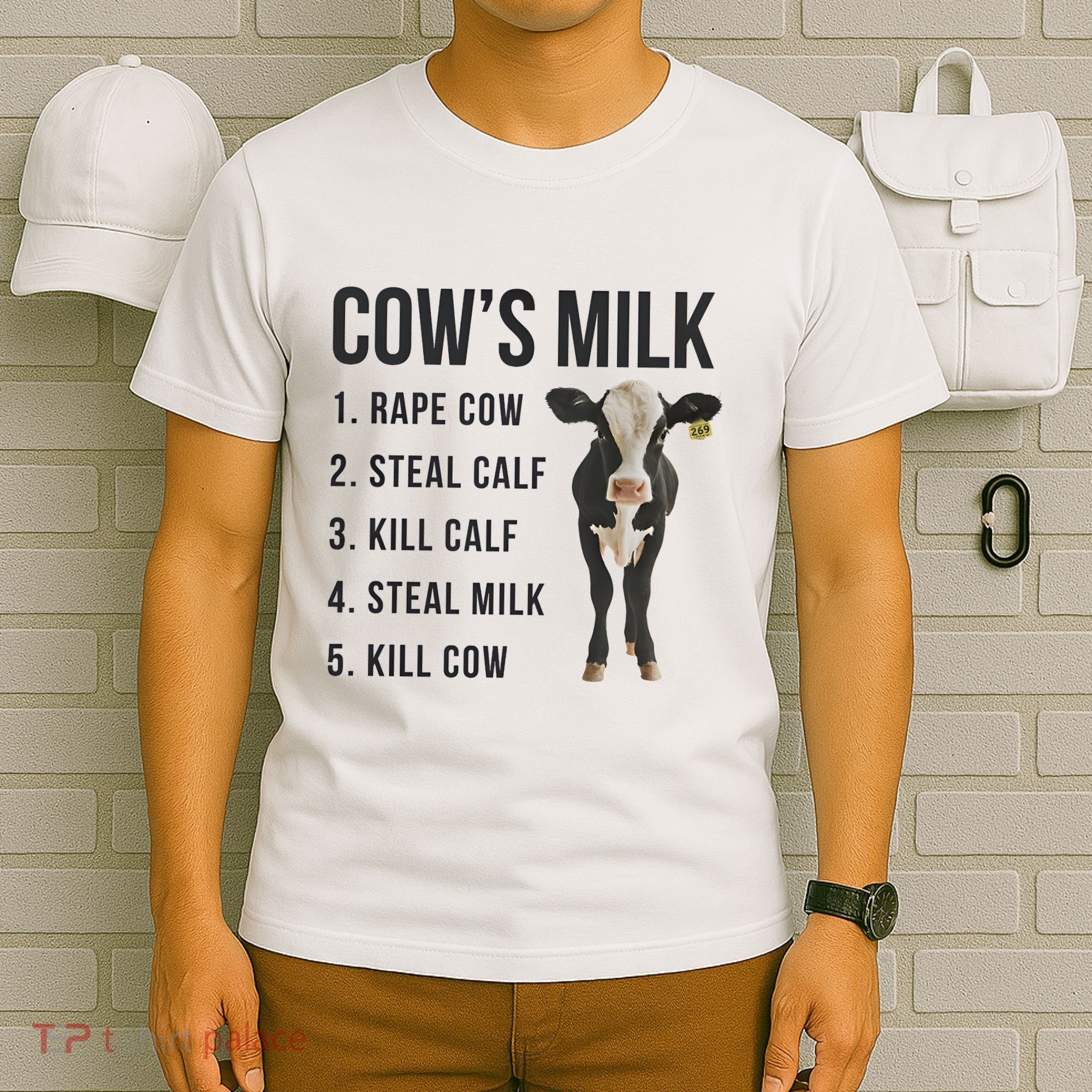 Dairy Milk Industry For Vegan Activist T-Shirt