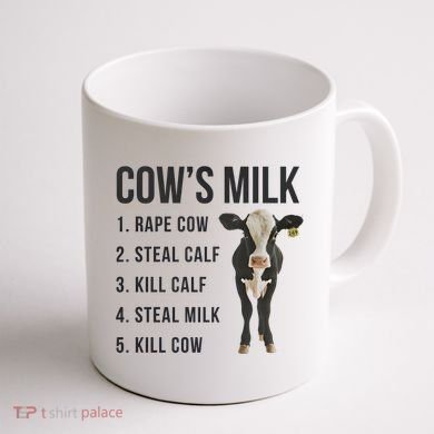Dairy Milk Industry For Vegan Activist Coffee Mug back