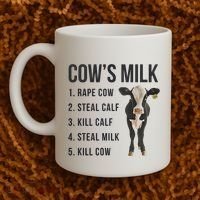 Dairy Milk Industry For Vegan Activist Coffee Mug thumb 2
