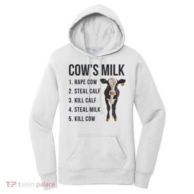 Dairy Milk Industry For Vegan Activist Women's Hoodie