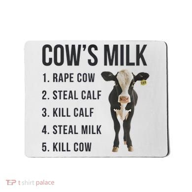 Dairy Milk Industry For Vegan Activist Mousepad