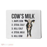 Dairy Milk Industry For Vegan Activist Mousepad thumb 0