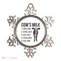 Dairy Milk Industry For Vegan Activist Ornament thumb 0