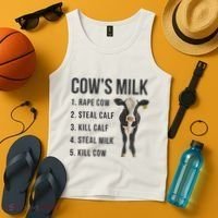 Dairy Milk Industry For Vegan Activist Tank Top thumb 4
