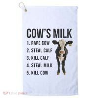 Dairy Milk Industry For Vegan Activist Golf Towel thumb 0
