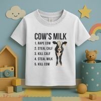 Dairy Milk Industry For Vegan Activist Toddler T-Shirt thumb 3