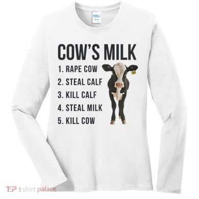 Dairy Milk Industry For Vegan Activist Women's Long Sleeve Shirt