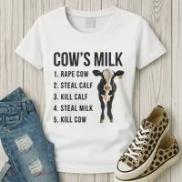 Dairy Milk Industry For Vegan Activist Women's T-Shirt thumb 3