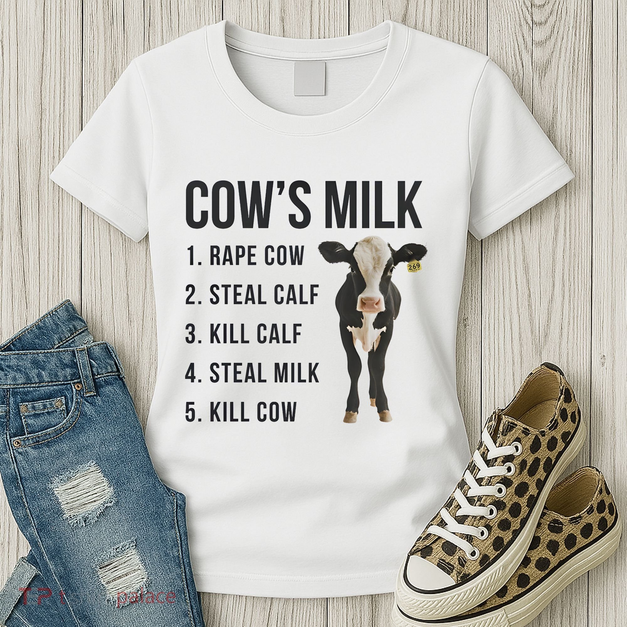 Dairy Milk Industry For Vegan Activist Women's T-Shirt