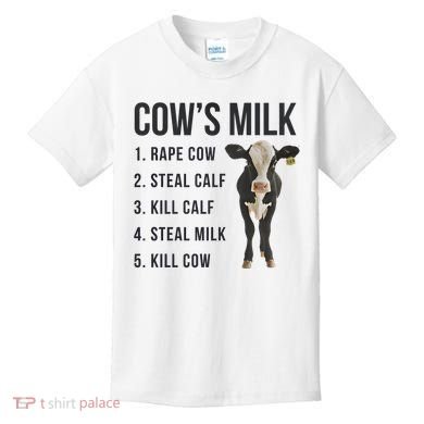 Dairy Milk Industry For Vegan Activist Kids T-Shirt