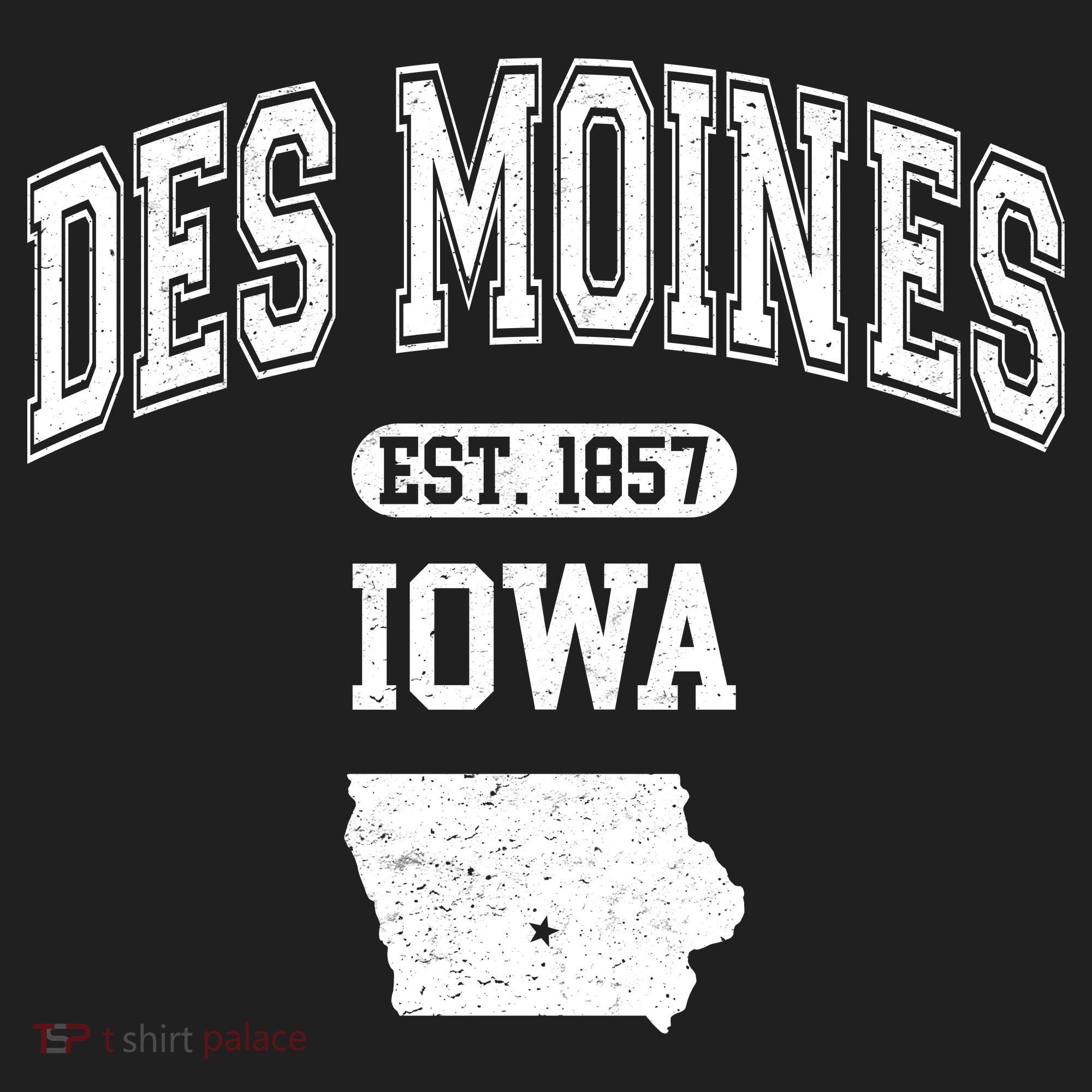 Des Moines Iowa Est 1857 Varsity Beanie