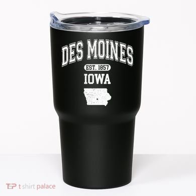 Des Moines Iowa Est 1857 Varsity Tumbler