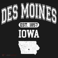 Des Moines Iowa Est 1857 Varsity Tank Top thumb 6