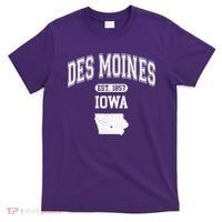 Des Moines Iowa Est 1857 Varsity T-Shirt thumb 0