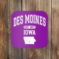 Des Moines Iowa Est 1857 Varsity Coaster thumb 0