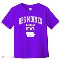 Des Moines Iowa Est 1857 Varsity Toddler T-Shirt thumb 0