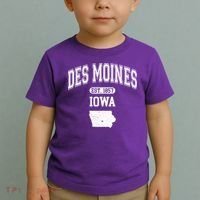 Des Moines Iowa Est 1857 Varsity Toddler T-Shirt thumb 2