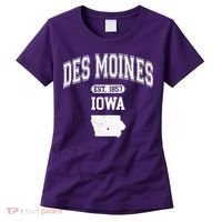 Des Moines Iowa Est 1857 Varsity Women's T-Shirt thumb 0