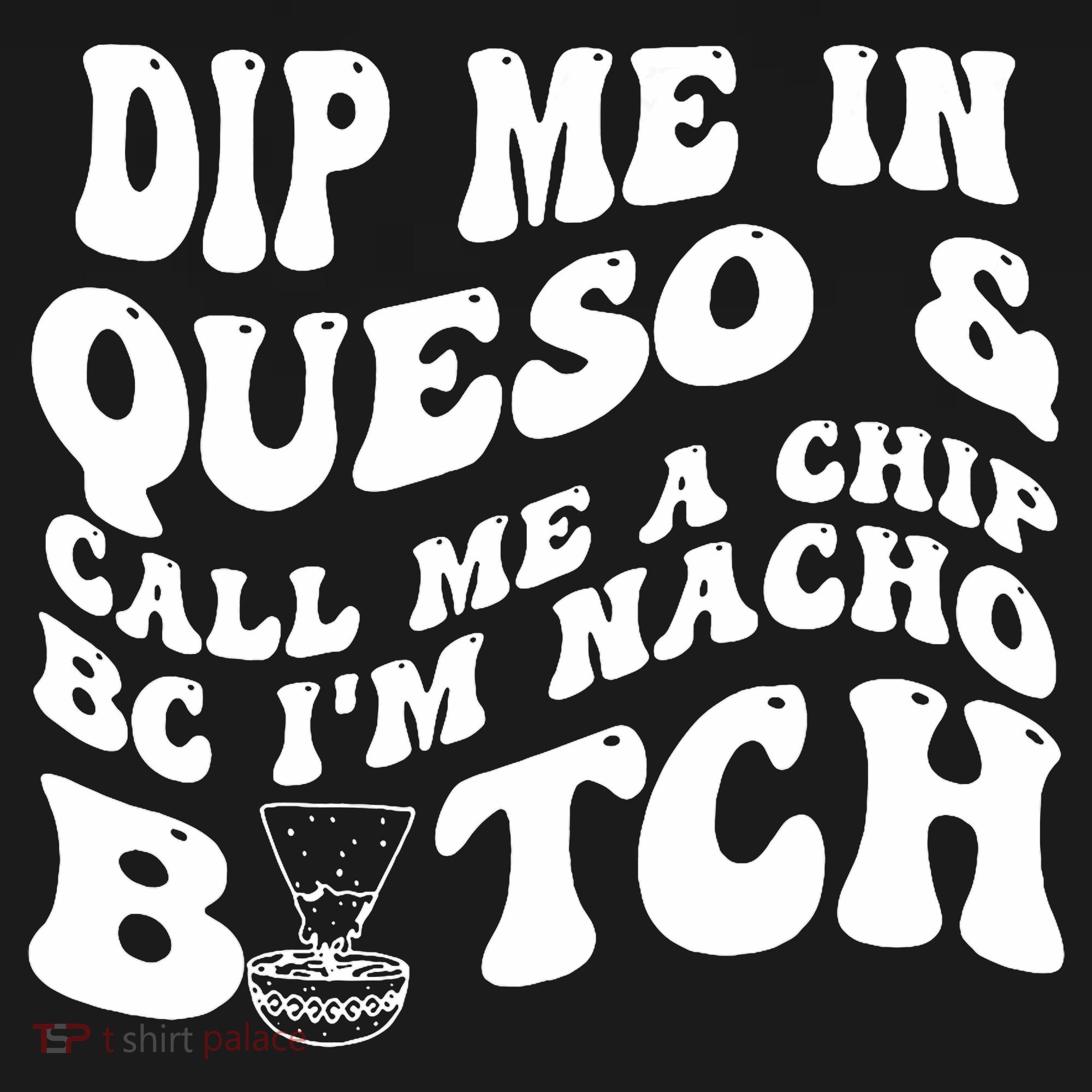 Dip Me In Queso Call Me A Chip Bc I'm Nacho Bitch  Hoodie