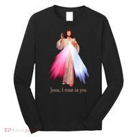 Divine Mercy Jesus I Trust In You Long Sleeve Shirt thumb 0
