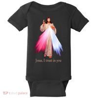 Divine Mercy Jesus I Trust In You Baby Bodysuit thumb 0