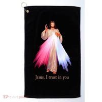 Divine Mercy Jesus I Trust In You Golf Towel thumb 0