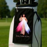 Divine Mercy Jesus I Trust In You Golf Towel thumb 2