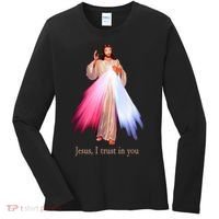 Divine Mercy Jesus I Trust In You Women's Long Sleeve Shirt thumb 0