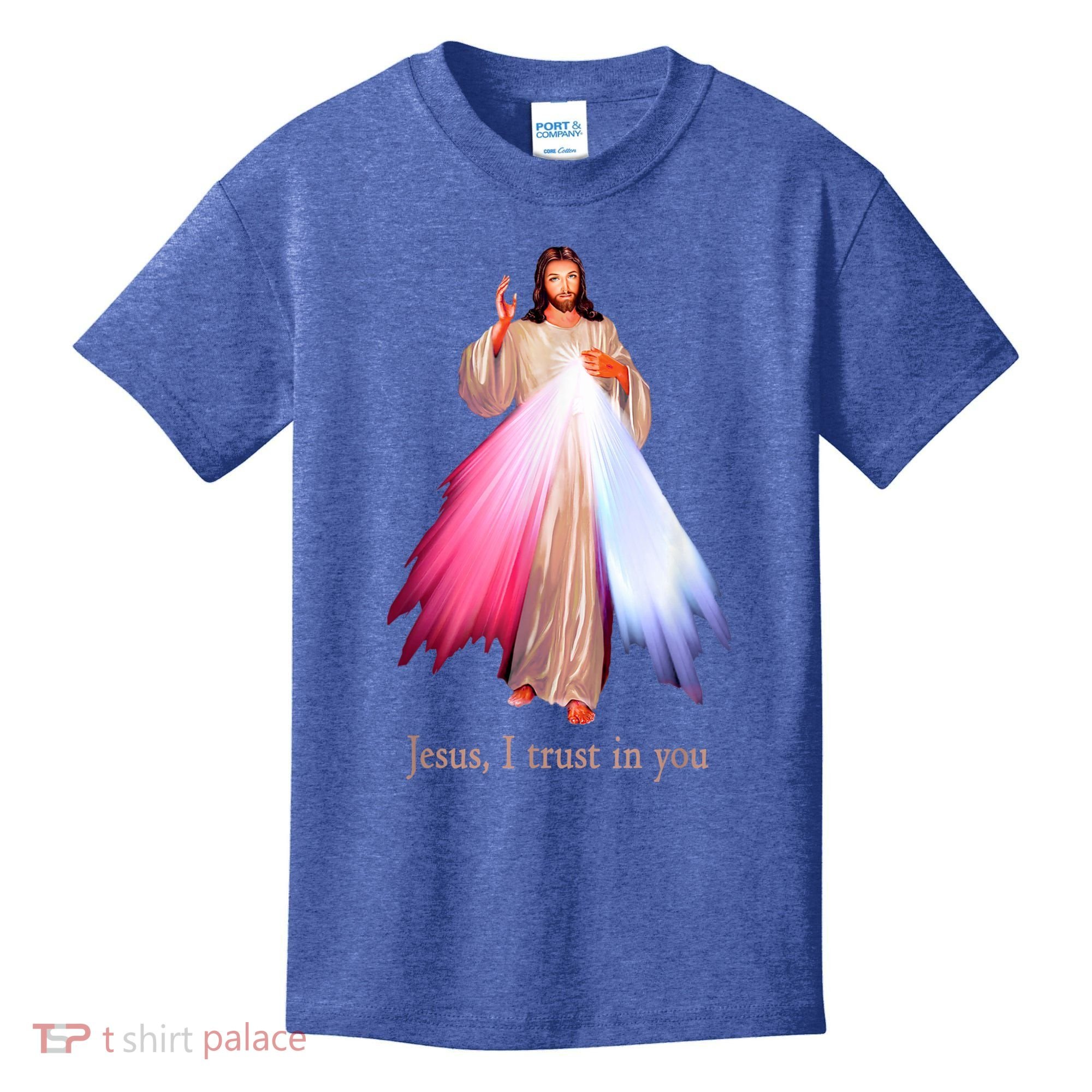 Divine Mercy Jesus I Trust In You Kids T-Shirt