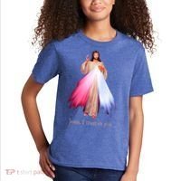Divine Mercy Jesus I Trust In You Kids T-Shirt thumb 2