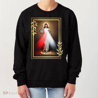 Divine Mercy Jesus Christ Jesus I Trust In You Catholic Women's Sweatshirt thumb 0