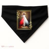 Divine Mercy Jesus Christ Jesus I Trust In You Catholic USA-Made Doggie Bandana thumb 0