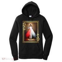 Divine Mercy Jesus Christ Jesus I Trust In You Catholic Women's Hoodie thumb 0