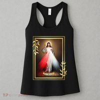 Divine Mercy Jesus Christ Jesus I Trust In You Catholic Women's Tank Top thumb 3