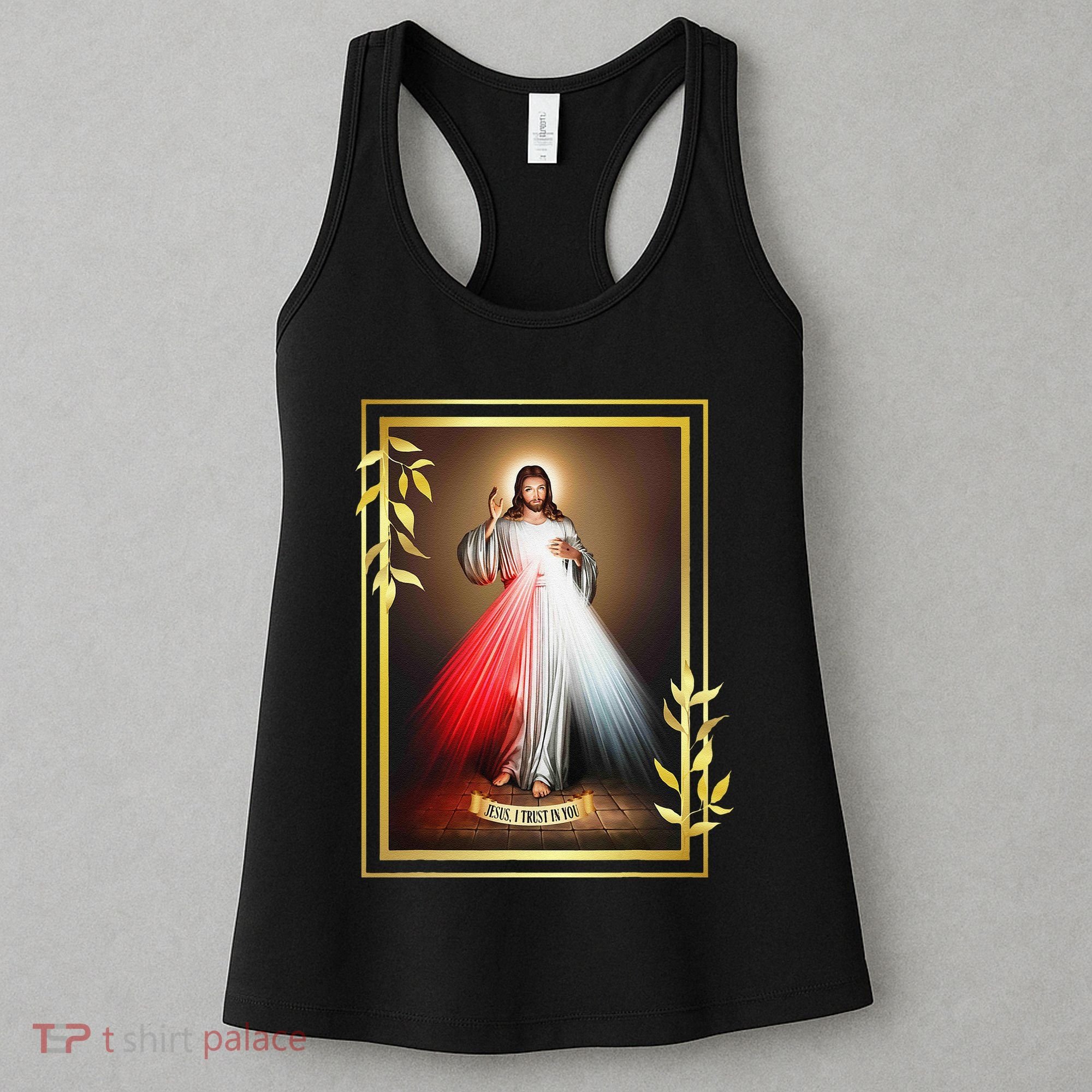 Divine Mercy Jesus Christ Jesus I Trust In You Catholic Women's Tank Top