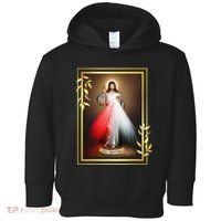 Divine Mercy Jesus Christ Jesus I Trust In You Catholic Toddler Hoodie thumb 0
