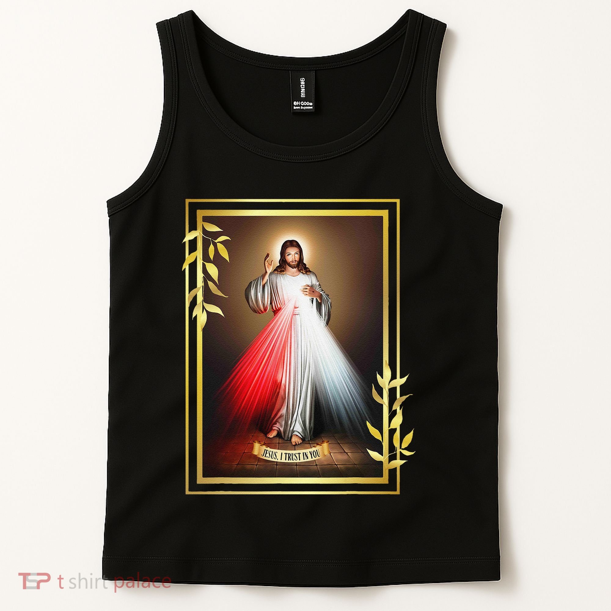 Divine Mercy Jesus Christ Jesus I Trust In You Catholic Tank Top